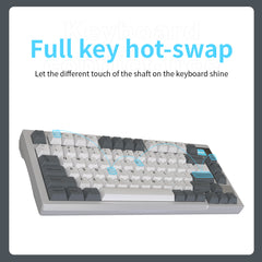 Darmoshark K8 Trio-mode Mechanical RGB gaming  Keyboard With Gasket Mount structure   & TFT display