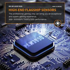 Darmoshark  M2 PRO Daero  Trio-mode Light-weight  Full Magnesium Alloy  8K Polling rate Gaming Mouse