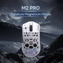 Darmoshark  M2 PRO Daero  Trio-mode Light-weight  Full Magnesium Alloy  8K Polling rate Gaming Mouse