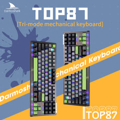 Darmoshark TOP87 Trio-mode Mechanical  RGB gaming Keyboard With Top Mount structure