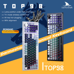 Darmoshark TOP98 Trio-mode Mechnical RGB gaming  Keyboard  With Top Mount structure & TFT display