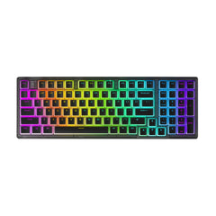 Darmoshark K7 Pro Trio-mode Mechanical Gateron switch  RGB gaming  Keyboard  & Aluminum alloy bottom
