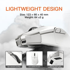 Darmoshark  N3 Horn Shark Trio-mode Light-weight Gaming Mouse