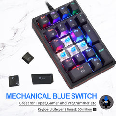 Motospeed K24 Black Wired Mechanical numeric RGB gaming Keypad