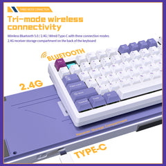 Darmoshark TOP75 Trio-mode Mechanical RGB gaming Keyboard With Top Mount structure & TFT display