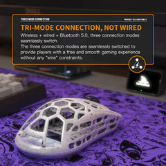 Darmoshark  M2 PRO Daero  Trio-mode Light-weight  Full Magnesium Alloy  8K Polling rate Gaming Mouse