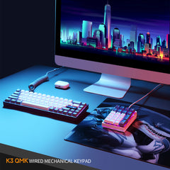 Darmoshark K3 QMK Wired Mechanical numeric QMK RGB gaming  Keypad