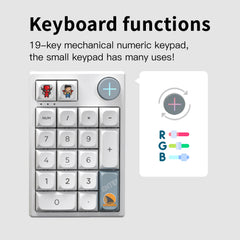 Darmoshark K3 Pro Trio-mode Mechanical numeric RGB gaming Keypad