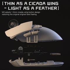 Darmoshark  M3 KIRAN Trio-mode Light-weight Gaming Mouse