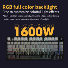 Darmoshark TOP75 Trio-mode  Kailh Magnetic Switch RGB gaming Keyboard With Top Mount structure & TFT display