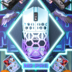 Darmoshark  M2 PRO Daero  Trio-mode Light-weight  Full Magnesium Alloy  8K Polling rate Gaming Mouse