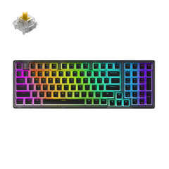 Darmoshark K7 Pro Trio-mode Mechanical Gateron switch  RGB gaming  Keyboard  & Aluminum alloy bottom