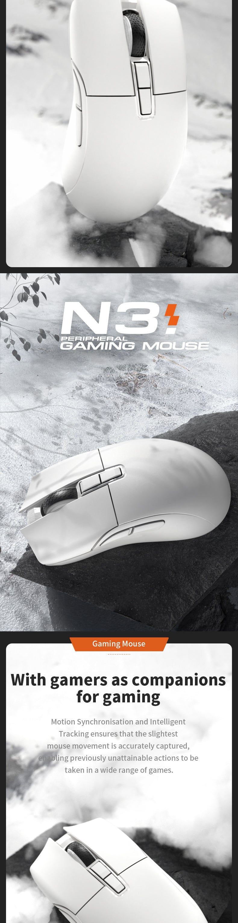 Darmoshark N3 Horn Shark Trio-mode Light-weight Gaming Mouse